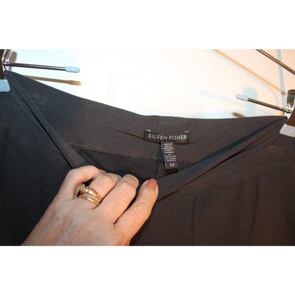 Eileen Fisher Gray Washable Crepe Slim Leg Pants sz S - Picture 3 of 3